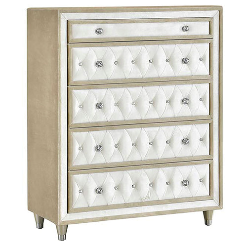 Antonella 5-piece Eastern King Bedroom Set Ivory