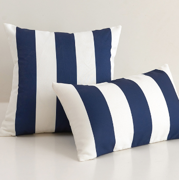 2 size options Stripes/Waving Outdoor Waterproof Pillow (With Insert)