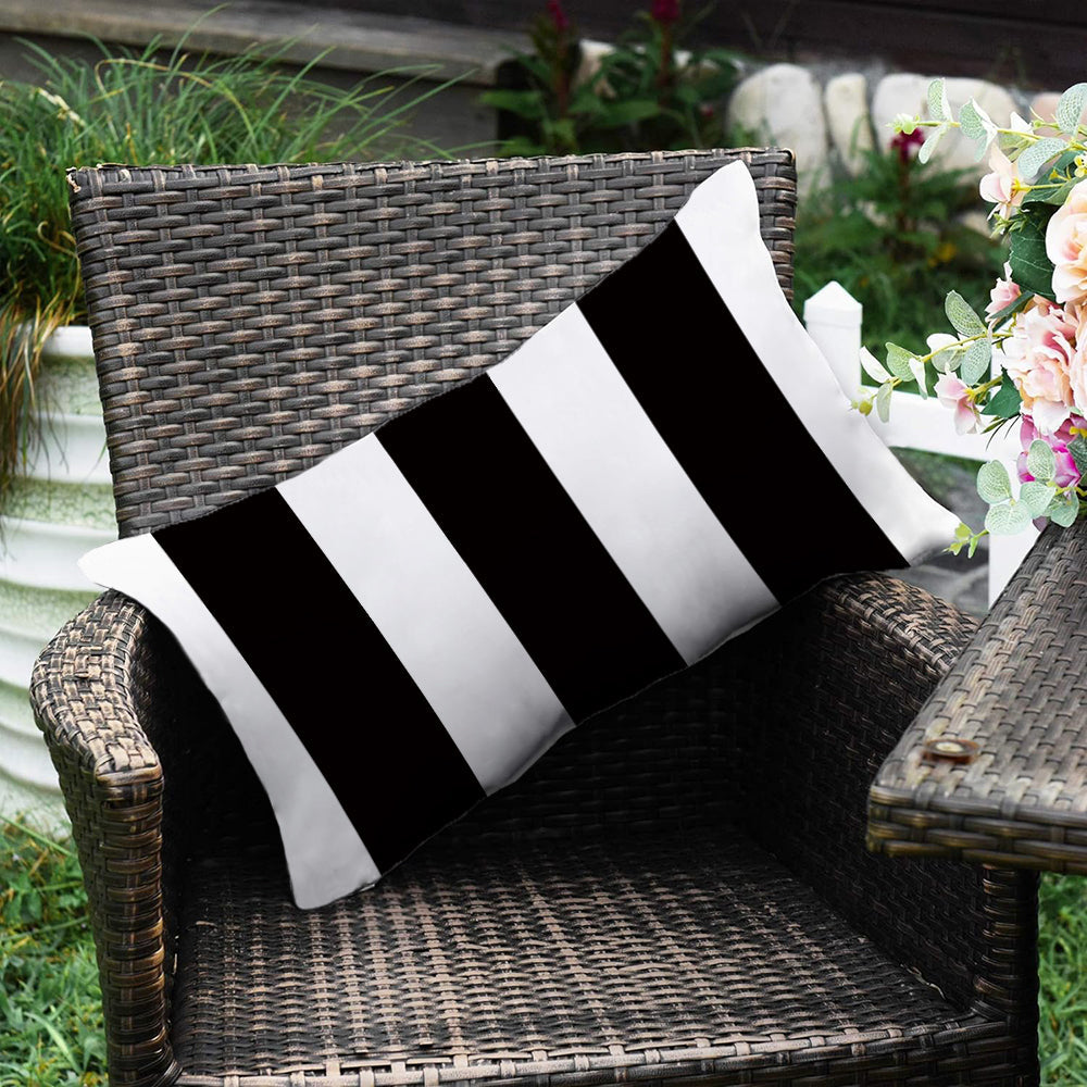 2 size options Stripes/Waving Outdoor Waterproof Pillow (With Insert)