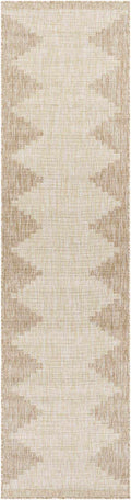 Djugun Beige Indoor & Outdoor 10ft Runner Rug